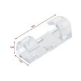 thumbnail image 3 of Pompotops Black/white/transparent 10pc self-adhesive desktop cable organizer fixing clamp, Home Savings!, 3 of 5