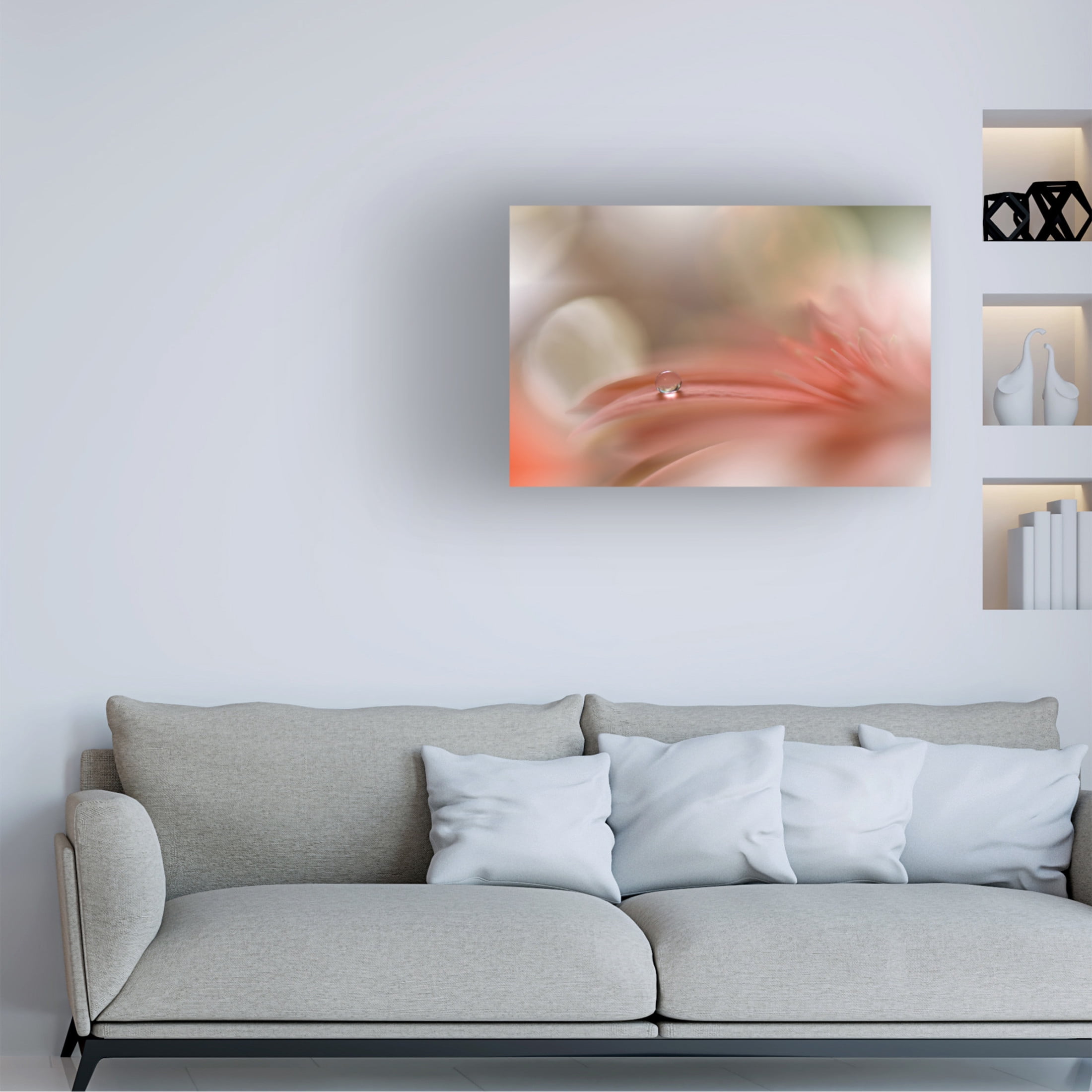 Canvas Wall Art - Juliana Nan 'Light Touch ' Wall Art for Living Room, Bedroom, or Office D?cor by Trademark Fine Art - 19 x 12 Inches