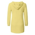 thumbnail image 5 of Telankuip Women's Fashionable Long Sleeve Hoodies Pullovers Loose Fit Fluffy Fuzzy Winter Warm Going out Hooded Tops 2025 Casual Solid Color Simple Comfor Sweatshirts Yellow XL, 5 of 7