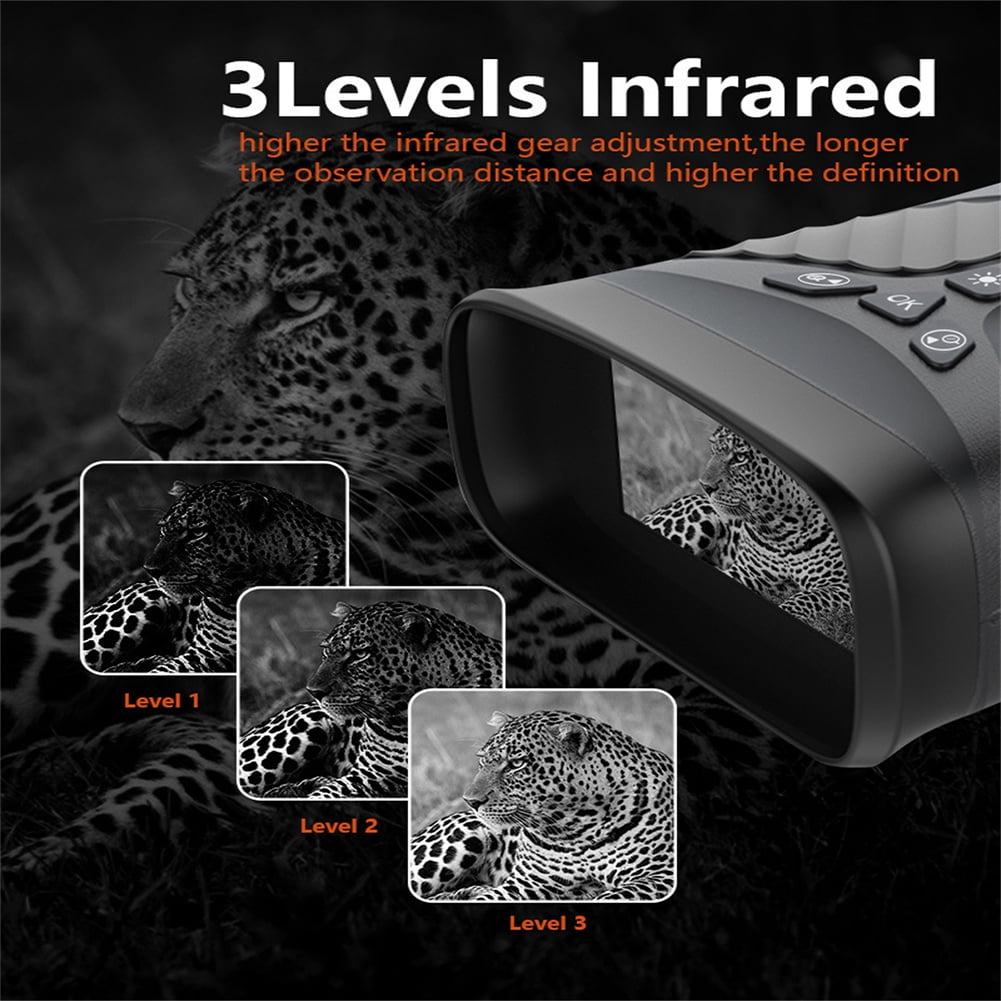 2.5K Night Vision Goggles, Night Vision Binoculars with 3'' HD Screen, 8X Digital Zoom, 32GB Card, Binoculars Night Vision That Can Take Photos and Videos for Camping Farm & Security
