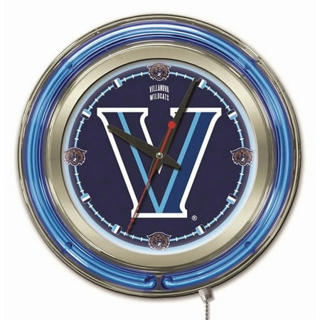 Villanova University 15 Double Neon Wall Clock