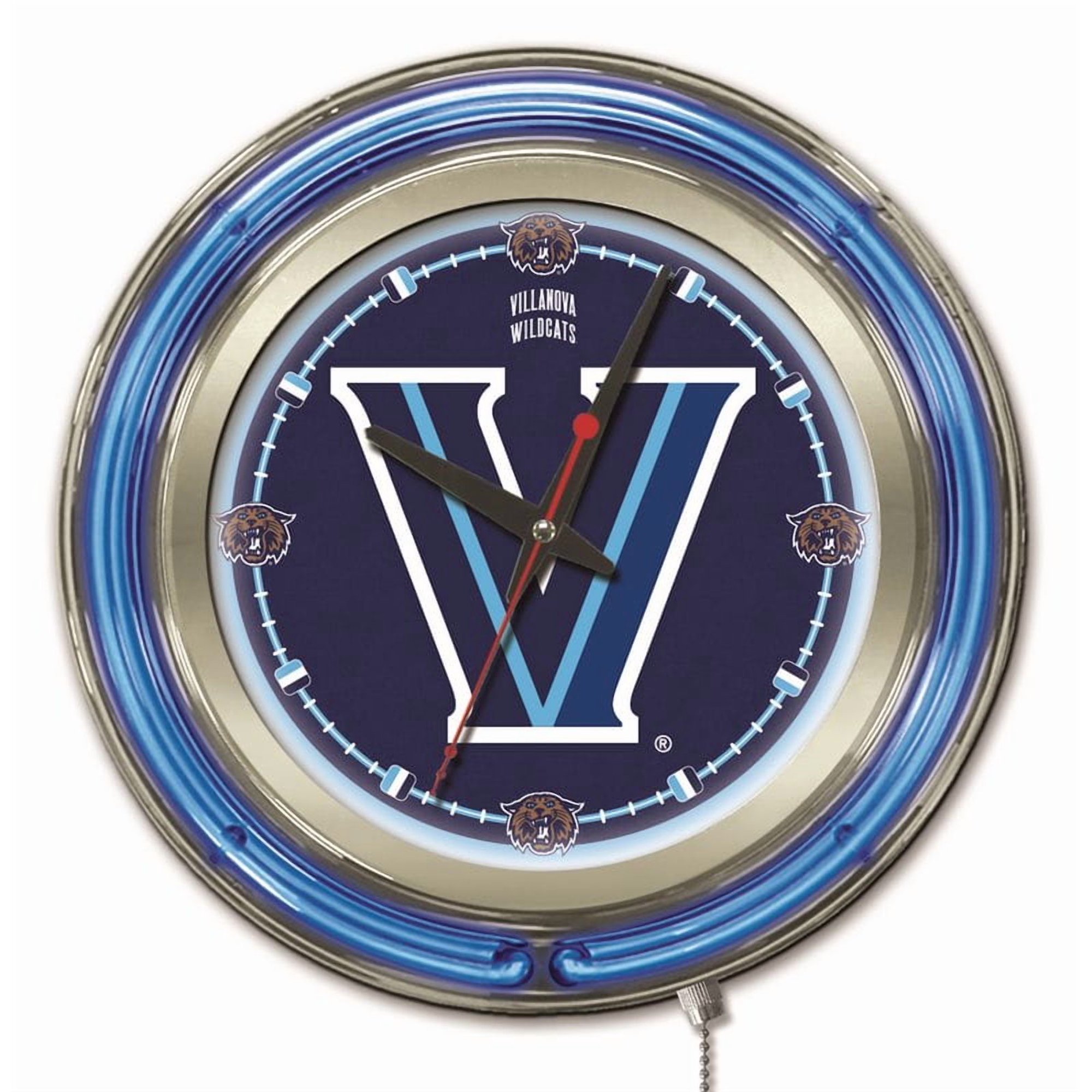 Holland Bar Stool Co. Villanova University Double Neon Wall Clock