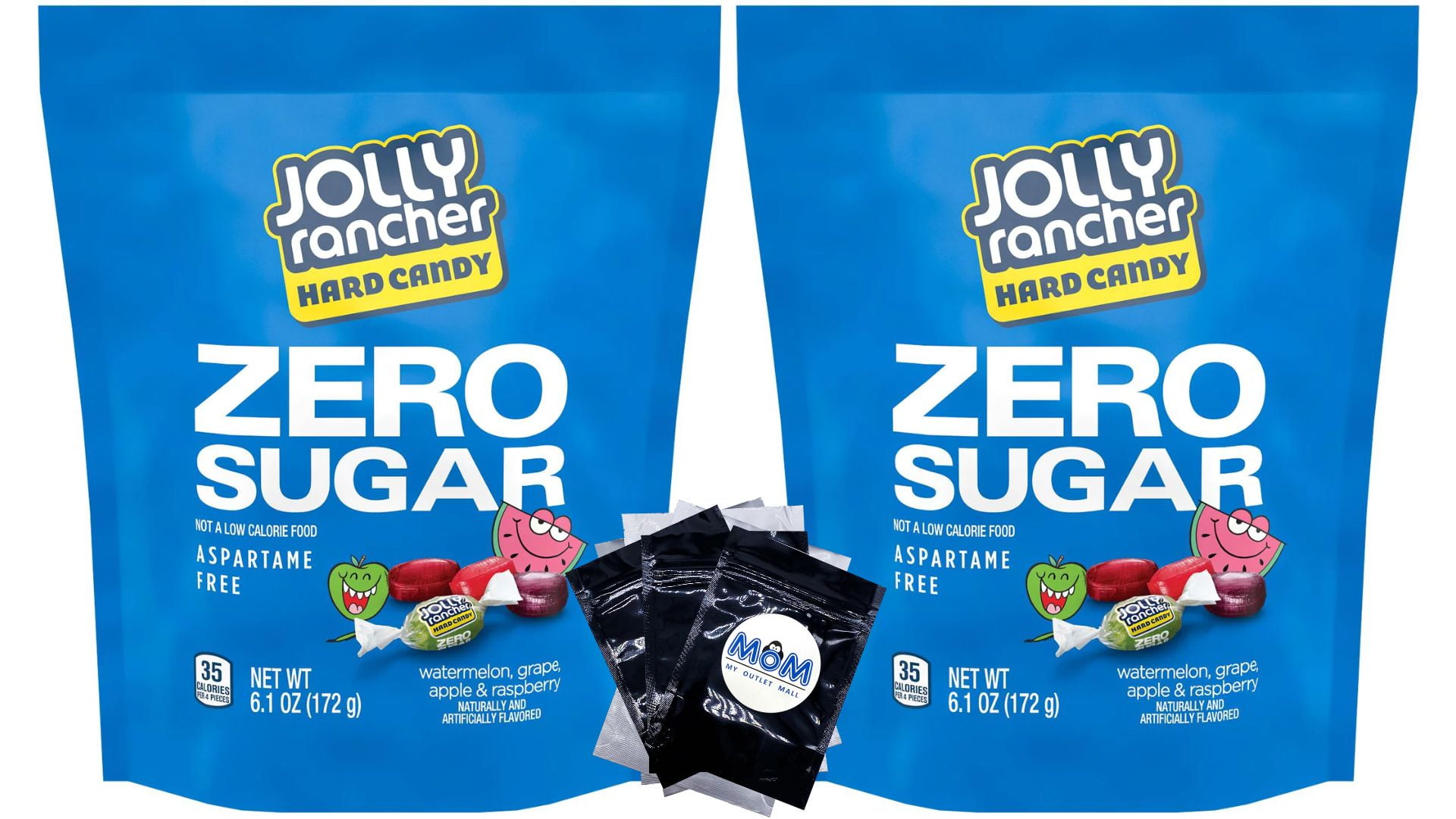 JOLLY RANCHER, Zero Sugar Assorted Fruit Flavored Sugar Free Hard Candy