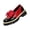Red, variant on Women's Statement Platform Shoes, Brogue Decorated Loafers, Vintage School Style Shoes, Women Shoes Slip On, Women's Two-Tone Bow Platform Loafers, Patent Leather Chunky Heel Shoes, White 8