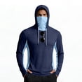 thumbnail image 2 of Garbnen Ice Silk Sun Hoodies for Men UPF 50+ Sun Protection Quick Dry Rash Guard for Men Long Sleeve with Face Mask Cooling Summer Going Out Mens Fishing Shirt with Thumb Holes, 2 of 4