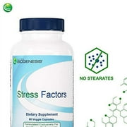Nutra BioGenesis - Stress Factors - Vitamin B6, Lithium and GABA to Help Support Stress Response and Neurotransmitter Health - 60 Capsules