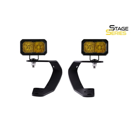 Diode Dynamics 2010-2021 Fits Toyota 4Runner 5th Gen SSC2 Sport Yellow Combo Stage Series 2in LED Ditch Light Kit DD6751