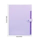 thumbnail image 3 of Button Organ Bag A4 Data Office Storage Finishing Organ Folder WholesaleFeatures:Quantity: 1 pcMaterial: PlasticColors: Black,Sky Blue,P-ink,Purple,Gray,GreenProduct size: 31 x 23 cm / 12.2 x 9.06, 3 of 6