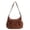 Brown, variant on Women's Minimalist Floral Bow Drawstring Shoulder Bag Lightweight Nylon Japanese-style Crossbody Messenger Purse For Daily Commute Travel