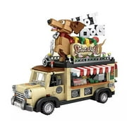 Hot Dog Fast Food Truck Mini Brick Set