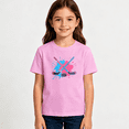 thumbnail image 2 of Girls Graphic Tees Ice Hockey Sticks Puck Kids T Shirt Sports Cool 100% Cotton Short Sleeve Soft Tops 4-13Y, 2 of 5