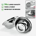 thumbnail image 5 of Metal Elevated Dog Bowls for Extra Large & Large Dogs,15'' Tall Dog Feeder with Bowls and Sprill Proof Mat, 5 of 9