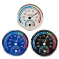 thumbnail image 5 of Wall Mounted Pointer Thermometer 2in1 Analog Temperature and Hygrometer For Room Black Smile Home, 5 of 7
