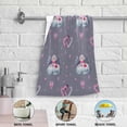 thumbnail image 5 of Dreamtimes Cute Cupid Angle Watercolor Hand Towels 2 PCS, Valentine's Day Kitchen Towel Ultra Soft and Highly Absorbent,Decorative Fingertip Face Towel for Bathroom Hotel, 28.3"x14.4", 5 of 6