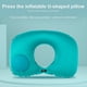 thumbnail image 3 of Almohada Inflable Yashi Para Cuello Viajes Aire Libre Color Azul Cielo, 3 of 5