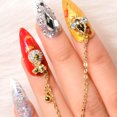 thumbnail image 2 of Joyería de uñas Circón Lujo Año Nuevo Diamante Etiqueta de uñas Suerte TFixol  etiqueta engomada del clavo, 2 of 7