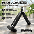 Cable Machine Exercise Attachments Set of 4, Heavy Duty Solid Steel Gym ...