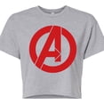 thumbnail image 3 of Marvel The Avengers - A Logo - Juniors Cropped Graphic T-Shirt, 3 of 5