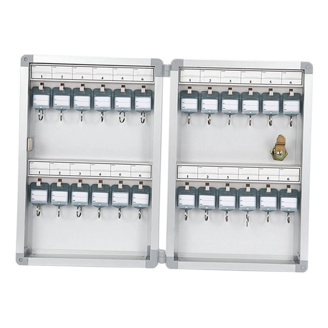 Caja de seguridad para llaves, llaves para llaves, organizador de llaves fácil de montar, caja de seguridad Posición de 24 teclas