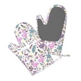 thumbnail image 5 of Hirioo Summer with Flamingo for Silicone Oven Mitts for BBQ, Baking, Cooking, Set of 2, Heat Resistant 260℃, Non-Slip Kitchen Essentials, 5 of 6