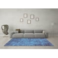 thumbnail image 3 of Ahgly Company Indoor Rectangle Oriental Light Blue Industrial Area Rugs, 7' x 10', 3 of 4