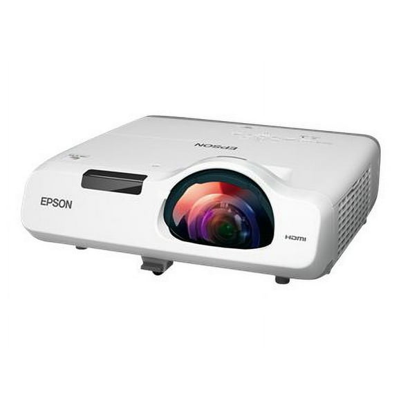 Epson PowerLite 530 - 3LCD projector - 3200 lumens (white) - 3200 lumens (color) - XGA (1024 x 768) - 4:3 - short-throw fixed lens - LAN - with 2 years Epson Road Service Program - Epson Brighter Futures Education Program