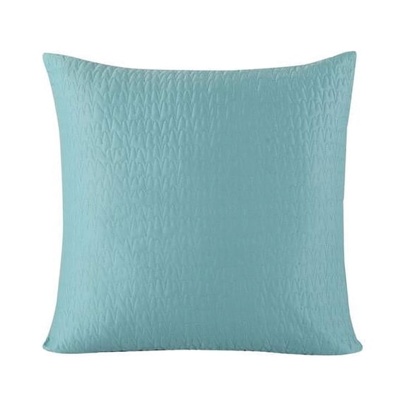 Kensie GINNY 4015 Euro Sham Pillow Cover Case - Ombre Print - 26''W x 26''L - Teal Blue