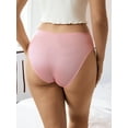 thumbnail image 2 of 3 Pack Women's Panties Silky Sexy Satin Bikini Panties with Bow S - Plus Size Women's Solid Color Underwear, 2 of 9