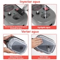 thumbnail image 3 of DASHLINE Limpiador De Vapor De 2500w, M&aacute;quina de Limpieza a Vapor presurizada de Alta Temperatura con 6 Cabezales de Cepillo y Tanque de agua de 1200 ml, para Cocina, Ba&ntilde;o, 6 niv, 3 of 9