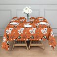 thumbnail image 3 of Halloween Square Tablecloth 52x52in(132x132cm) – Waterproof Polyester Printed Table Cover, Wrinkle Resistant & Washable for Kitchen Dining Picnic Party Decor, Pattern-V5-09, White, 3 of 6