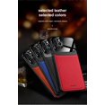 thumbnail image 2 of LEDEX Leather case back cover Protective Cover Phone Case Glass Back Shell For iPhone 13 Pro (Brown), 2 of 6