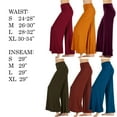 thumbnail image 2 of JED FASHION Women's 29-inch Inseam Wide Leg Palazzo Pants, 2 of 2