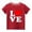 Red, variant on Lilgiuy Toddler Girls Boys Valentine's Day T-Shirt Casual Solid Color Letter Print Heart Graphic Short Sleeve Round Neck Soft Top for First Day of School (Blue)