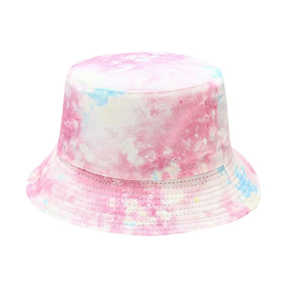 Charmgo Bucket Hat Clearance, Women's Fashion Print Visor Bucket Hat Basin Hat Outdoor Lightweight Sun Hats for Women, Beach Hats for Women Pink One Size