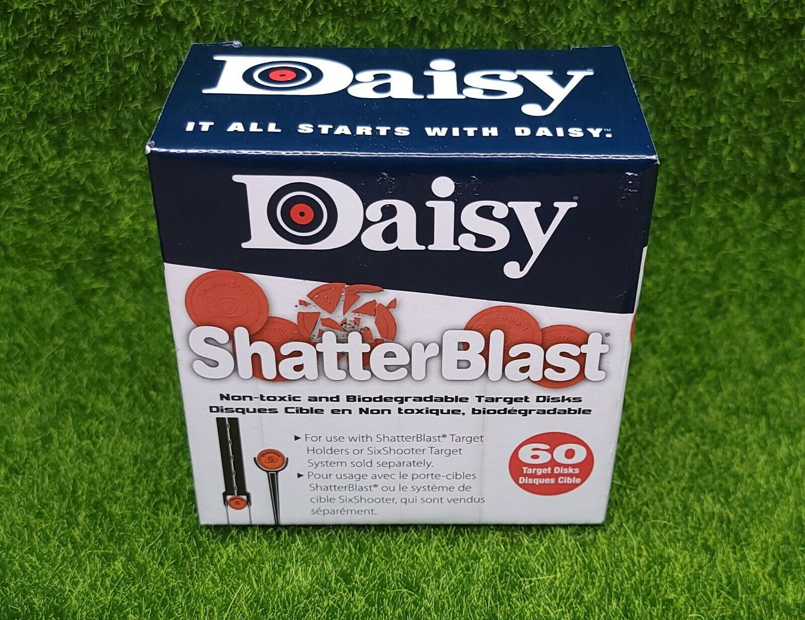 Daisy Shatterblast Breakable Refill Target 2" Disks 60 Pack 