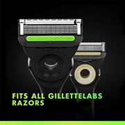 Gillette Labs Razor Blade Refills, Compatible with Exfoliating Bar & Heated Razor, 4 Refills