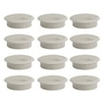 thumbnail image 1 of Miangastore 10pcs Office PC Computer Desk Grommet Cable Hole Cover 50mm Diameter (Grey white), 1 of 8