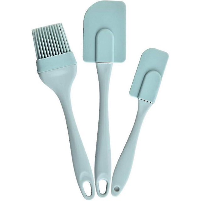 Espátula para crema de silicona resistente al calor, utensilios para hornear multifunción todo en uno, 3 uds.