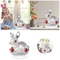 thumbnail image 2 of Flat Acrylic Easter Bunny Holiday Easter Decorations Easter Eggs Table Decor Easters Bunny Ornament Cute Easters Tabletop Bunny Figurine Rabbit Indoor Decoration, 2 of 6