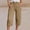Khaki, variant on Linen Capri Pants for Women Pedal Pushers for Women Straight Wide Leg Cotton Linen Pants Loose Boho Pants for Women 2026 Pull On Elastic Linen Palazzo Trousers Palazzo Pants Blue 2 S-2XL