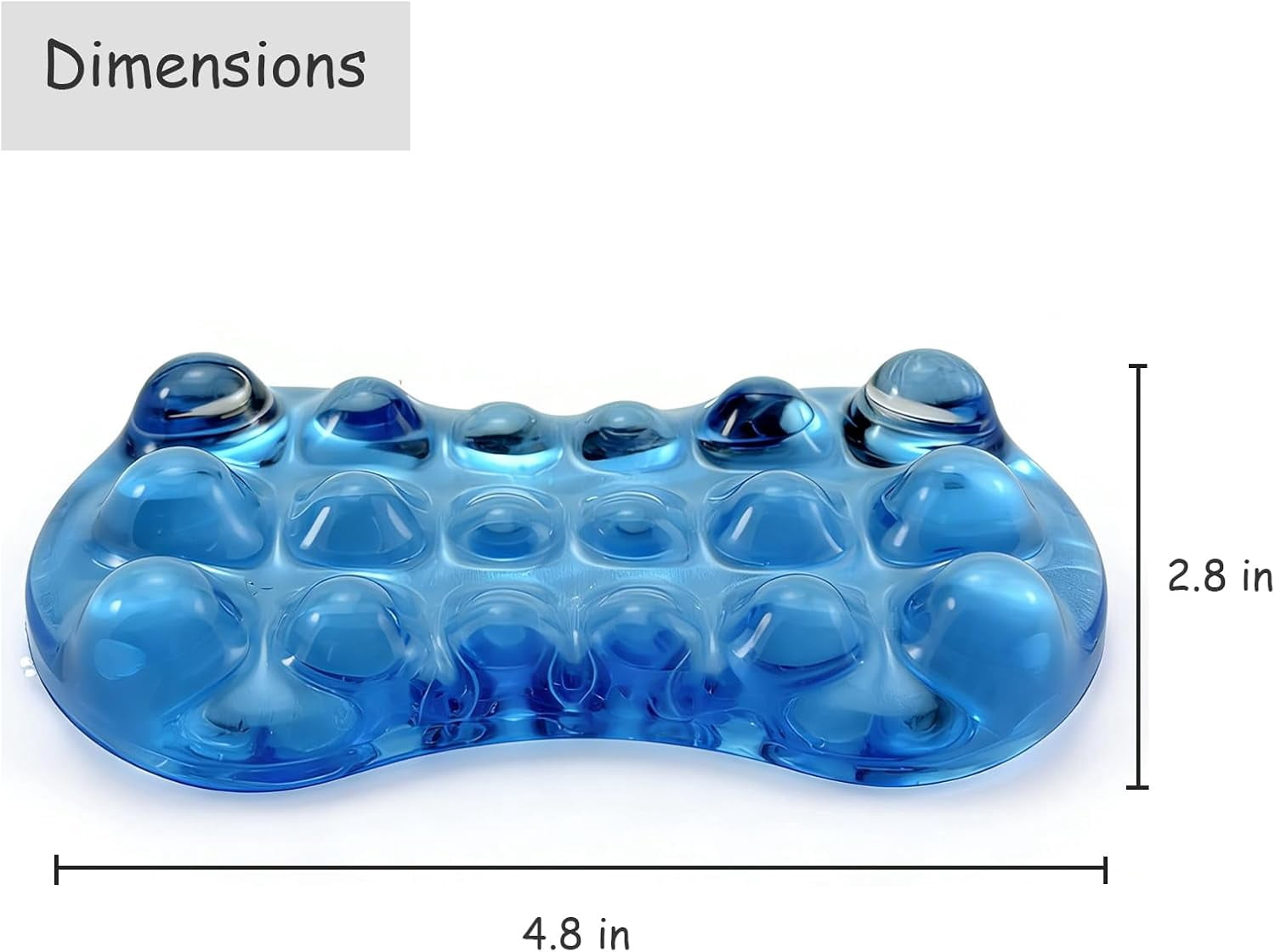 Ergonomic Massage Wrist Pad, Gel Rest for Mouse & Keyboard - Comfort Support All-Day Gaming, Office Work, and Computer Use