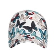 thumbnail image 2 of Kdxio Unisex Butterfly Pattern Baseball Cap Unisex Washed Classic Adjustable Hat, 2 of 8