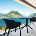 thumbnail image 4 of Compamia Sky 32" Square Patio Bistro Table in Black, 4 of 8