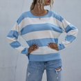 thumbnail image 3 of RKSTN Sweaters for Women Pull à Manches Longues Tricoté à Coutures Décontractées Automne Sweaters, 3 of 9