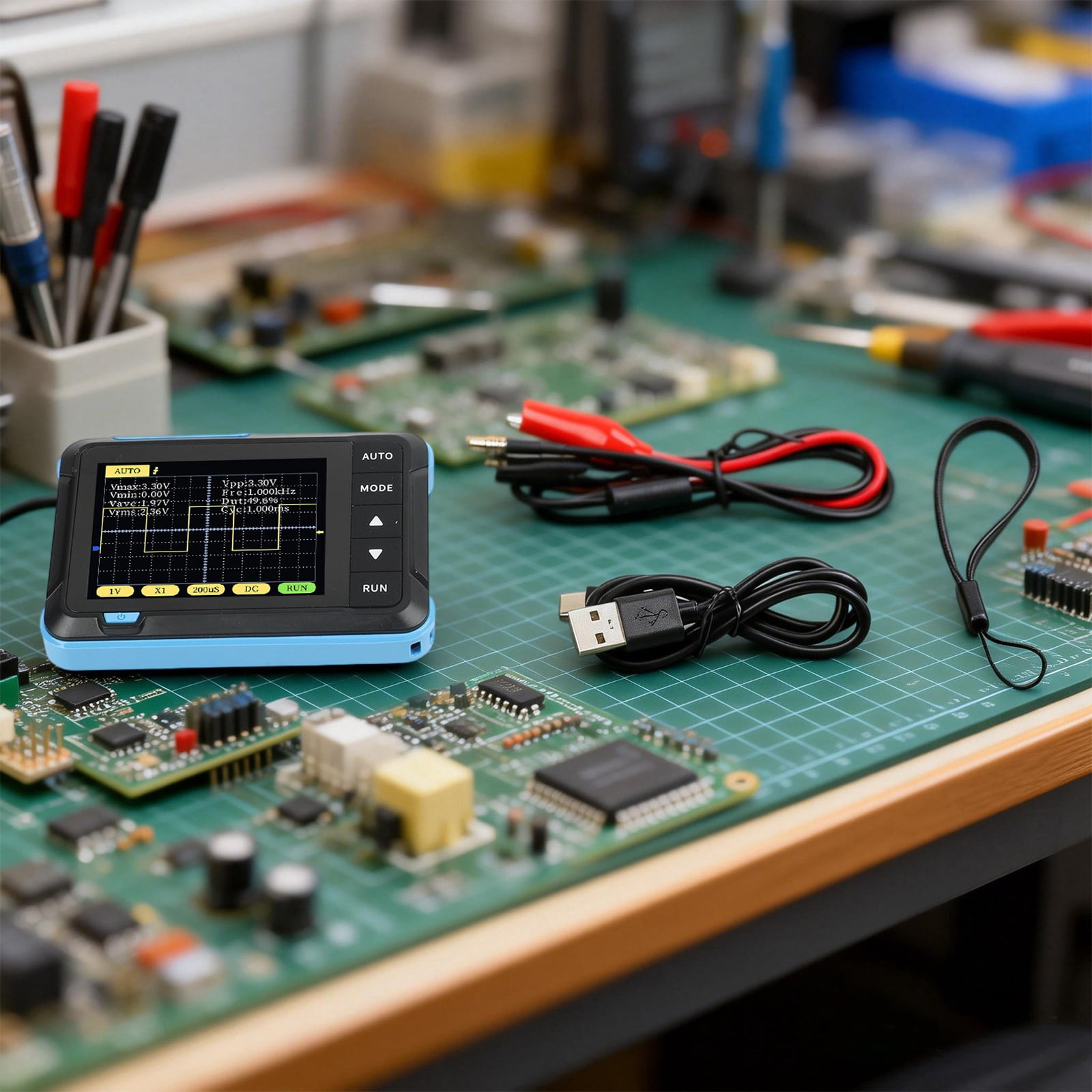 SO152 Handheld Digital Oscilloscope 2.5MSa/s, 200KHz, Analog Bandwidth 800VPP