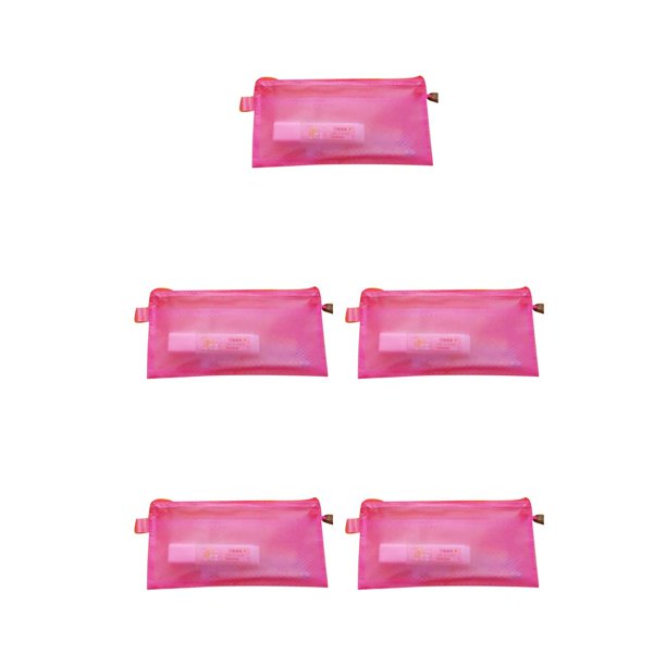 Sidaley A4/A5/A6/B5 Transparente Rejillas dobles Cremallera Bolsa de documentos de PVC Suministros de papelería de oficina Type6 NO6