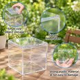 12-Piece Clear Storage Boxes with Lids, 4x4 Inch Square Cubes for ...