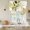 Yellow, variant on Brown Green Leaves Balloon Curtains for Bedroom/Front Door/Bathroom, Summer Botanical Farmhouse Watercolor Leaf Tie Up Curtains 63 Inch Length Kitchen Curtains Shades for Windows 46"x63"