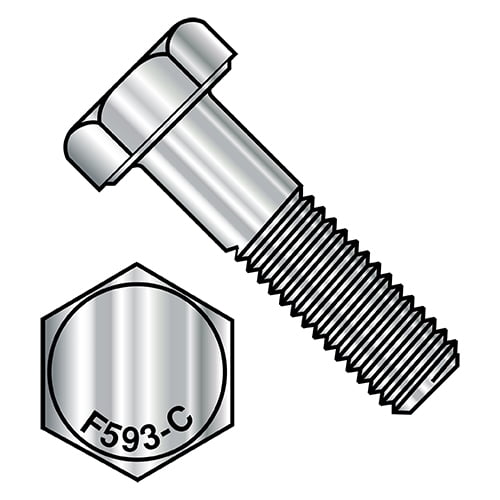 5/8-11X2 3/4 Hex Cap Screw 18-8 Stainless Steel (Pack Qty 25) BC-6244CH188