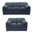 thumbnail image 1 of Sala 3-2 TRINITY Aston 2 piezas ( Sofá, Love Seat ) Azul Para Sala, 1 of 12